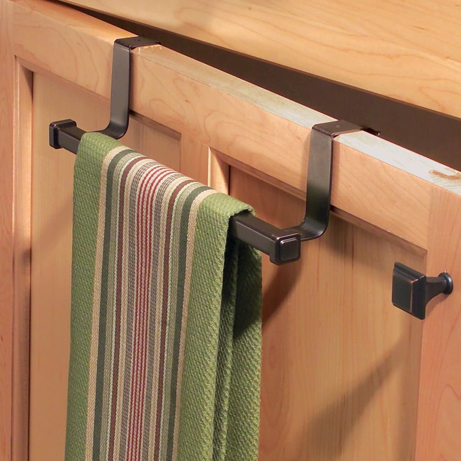 Marcel Steel Over-the-Cabinet Towel Bar - 9.7" x 2.4" x 5.6", Bronze