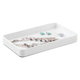 Stainless Steel Bathroom Tray for Towels 9.62" x 5.62" x 1.07" inches