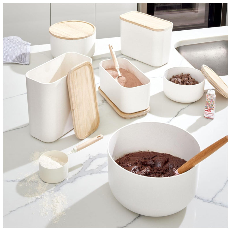 Interdesign Bio-Resin Large Mixing Bowl- White & Brown