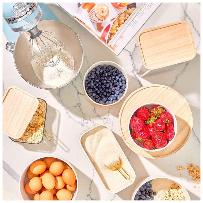 Interdesign Bio-Resin Large Mixing Bowl- White & Brown