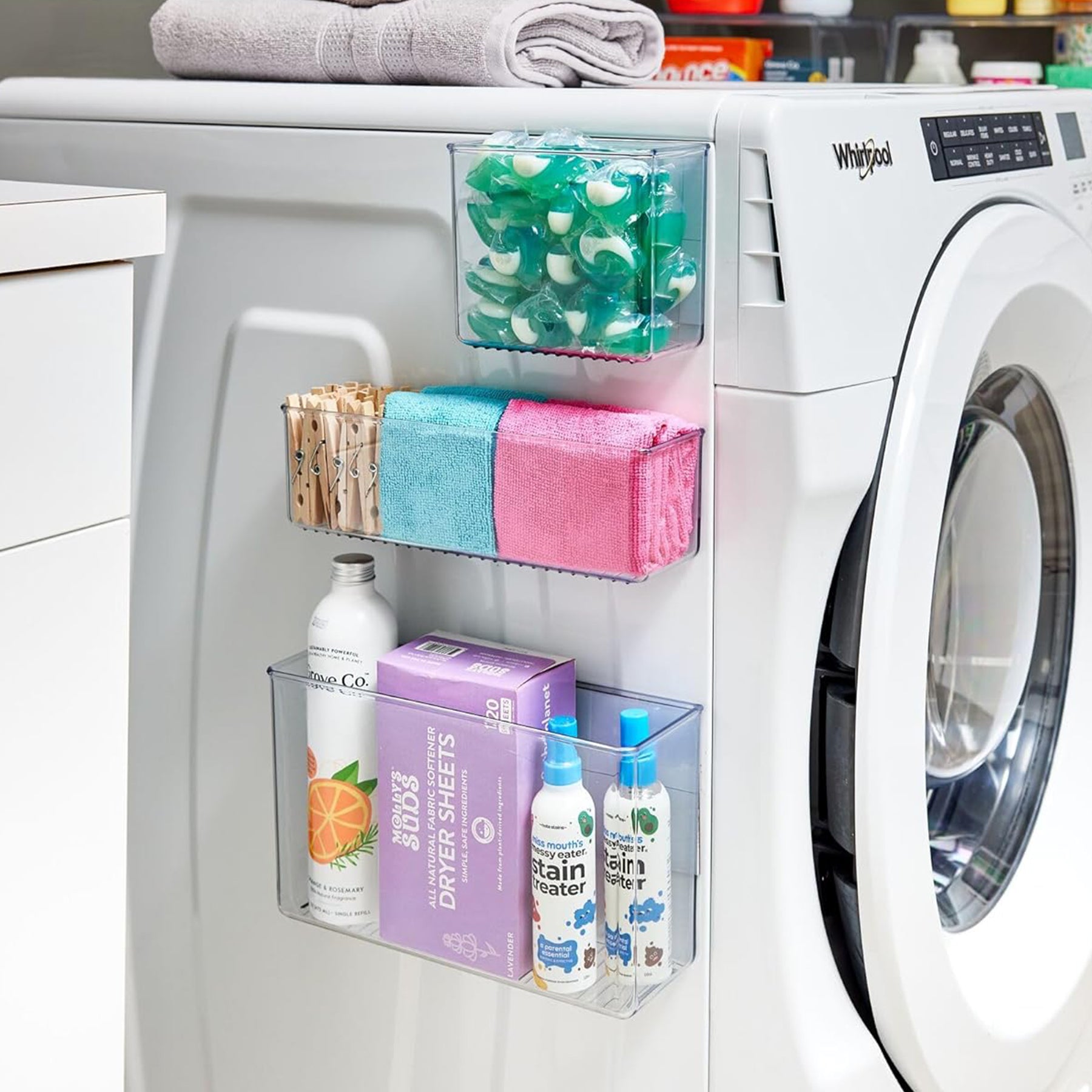 Magnetic Medium Bin, Clear