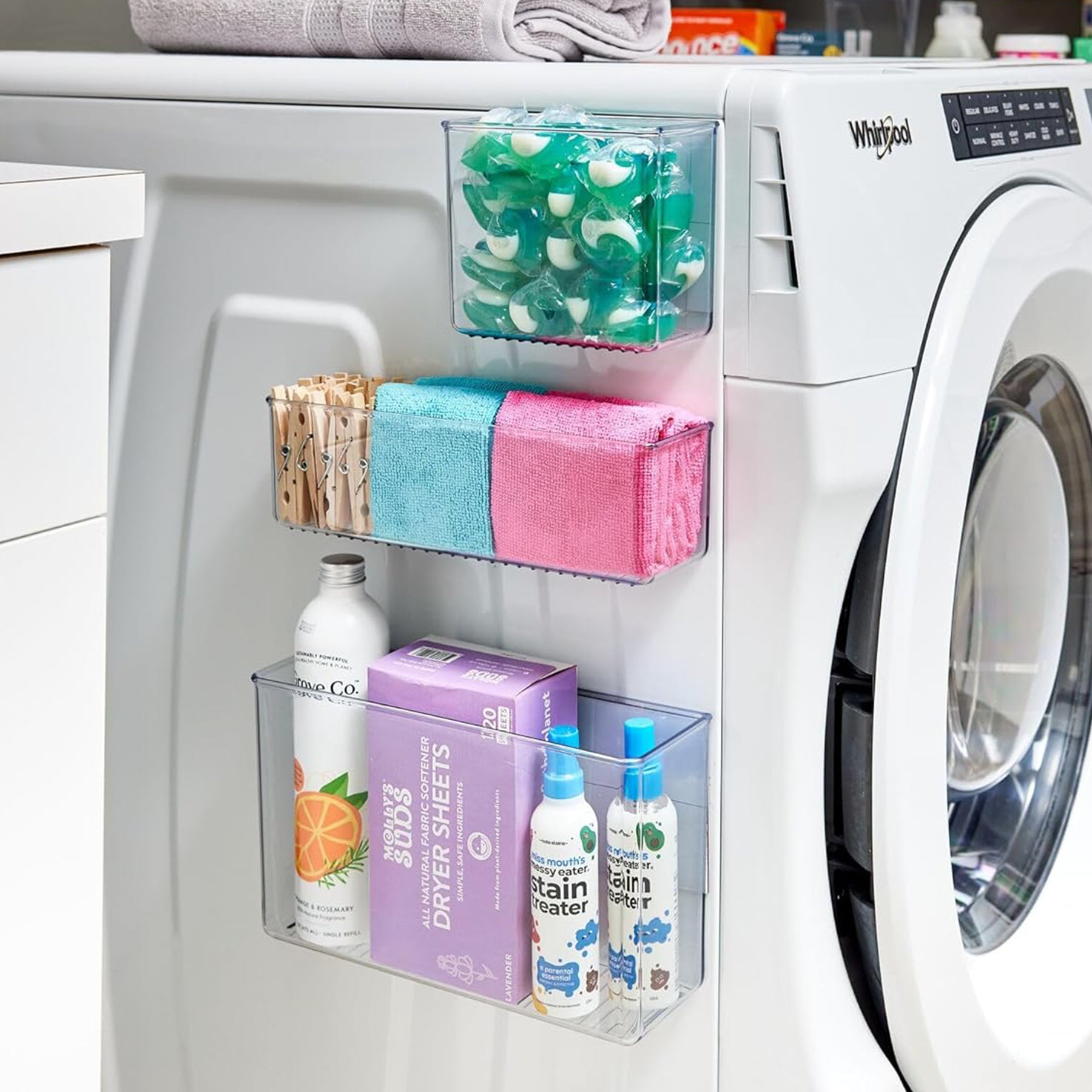 Magnetic Large Bin, Clear