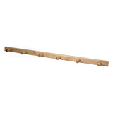 Wood Wall Mount Coat Rack with 6 hooks