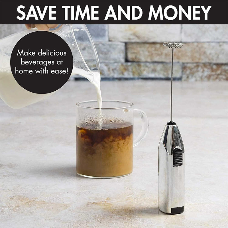 Handheld milk frother