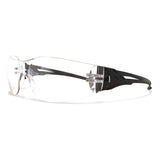 Edge Eyewear Viso Glasses-Black&Clear