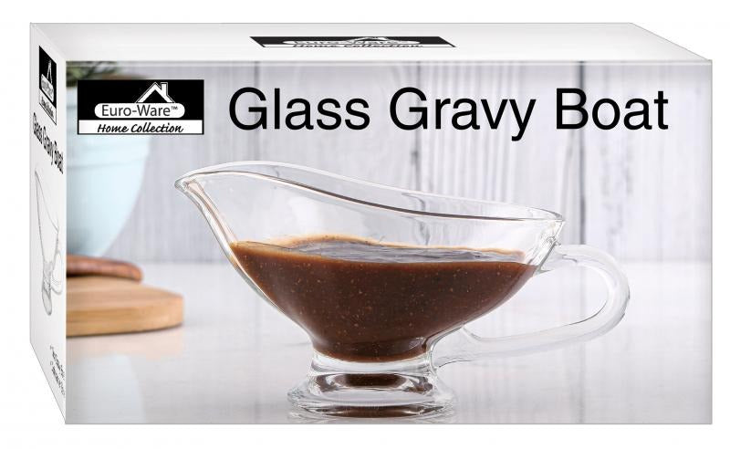 Glass Gravy Boat -Clear