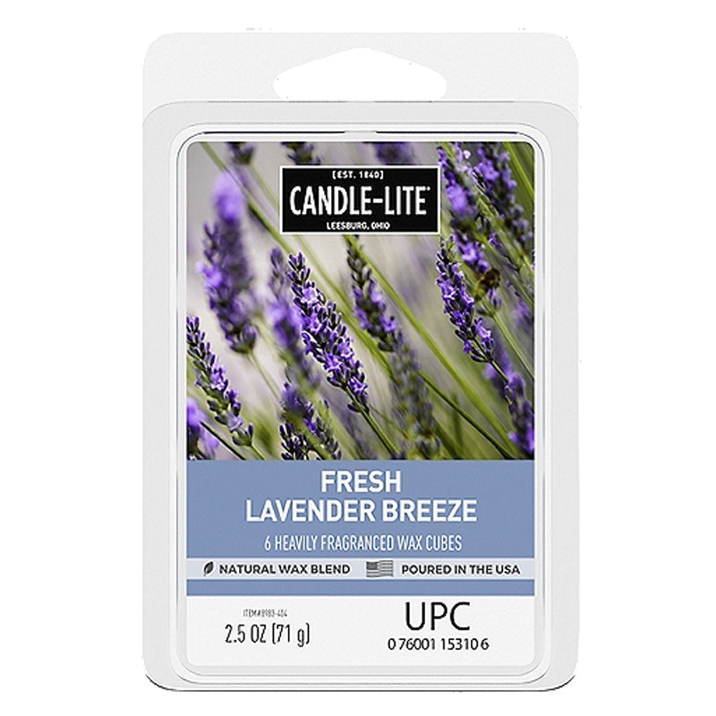 Candle Light Candle EDES 2.5Oz 6Ct Fr Lav Breez-Purple