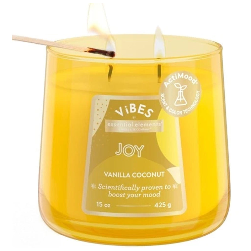 Candle Edes 15Oz Joy-Yellow