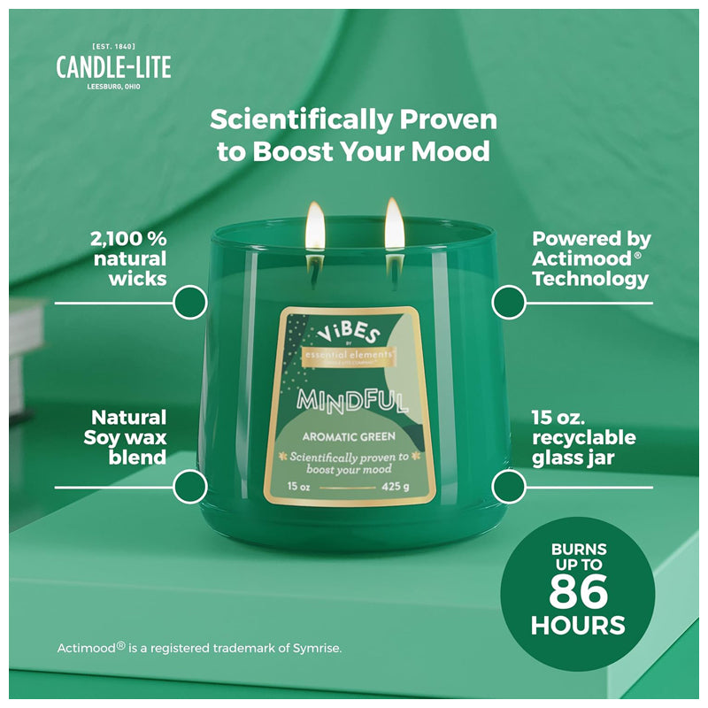 Candle Edes 15Oz Mindful-Green