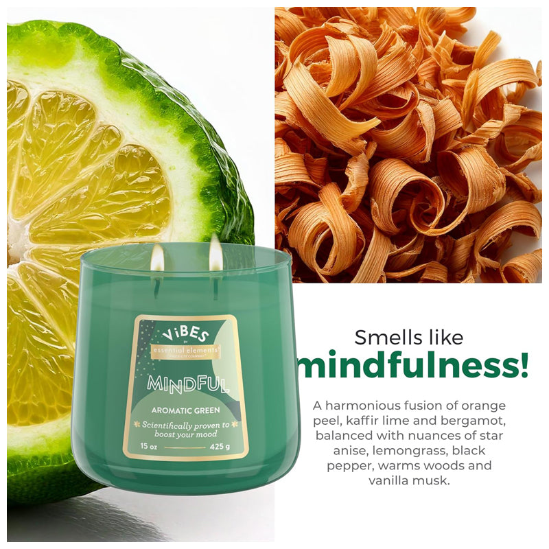 Candle Edes 15Oz Mindful-Green