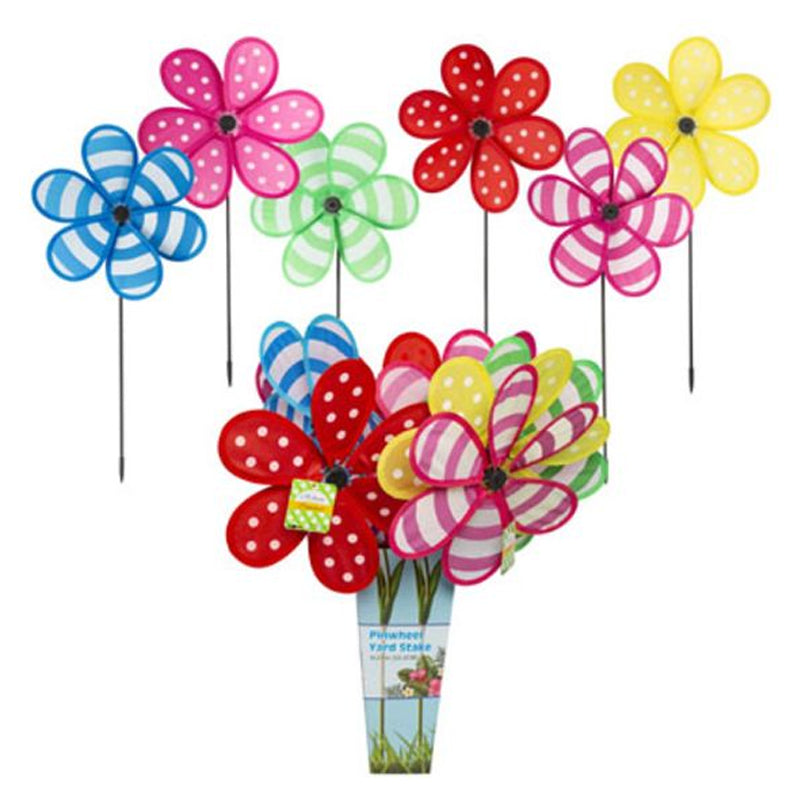 Pinwheel Yard Stake Jumbo-Multicolor