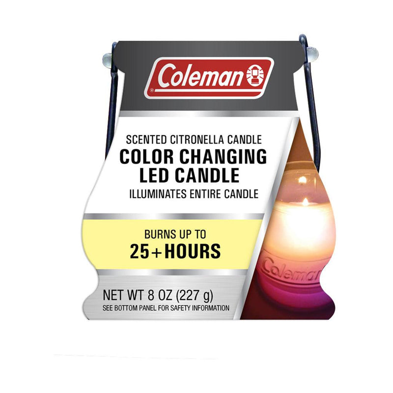 Coleman Citronella Scented Led Clr Changing Candle 8Oz - Multicolour