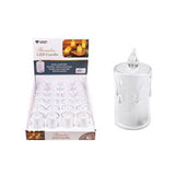 Led Flameless Frosted Candle (3.25")