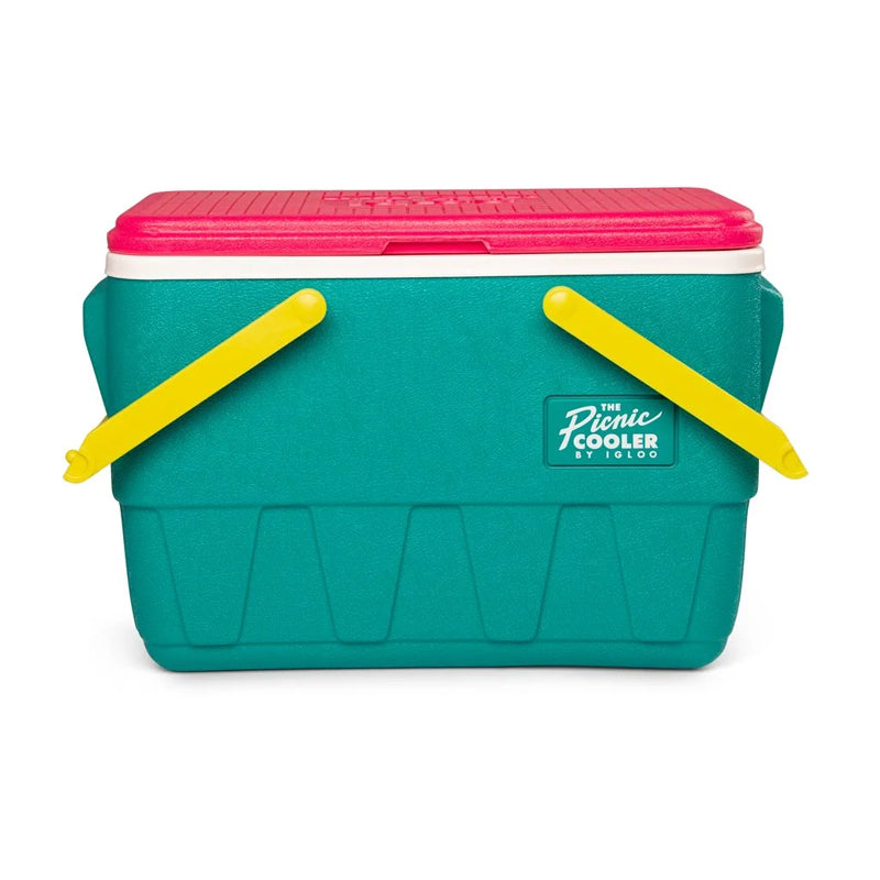 Igloo Picnic Basket Cooler 25Qt-Retro - Mint-Green