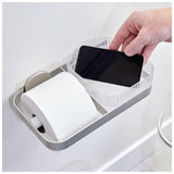 Idesign Wall-Mount Tissue Holder-Fluted - Grey