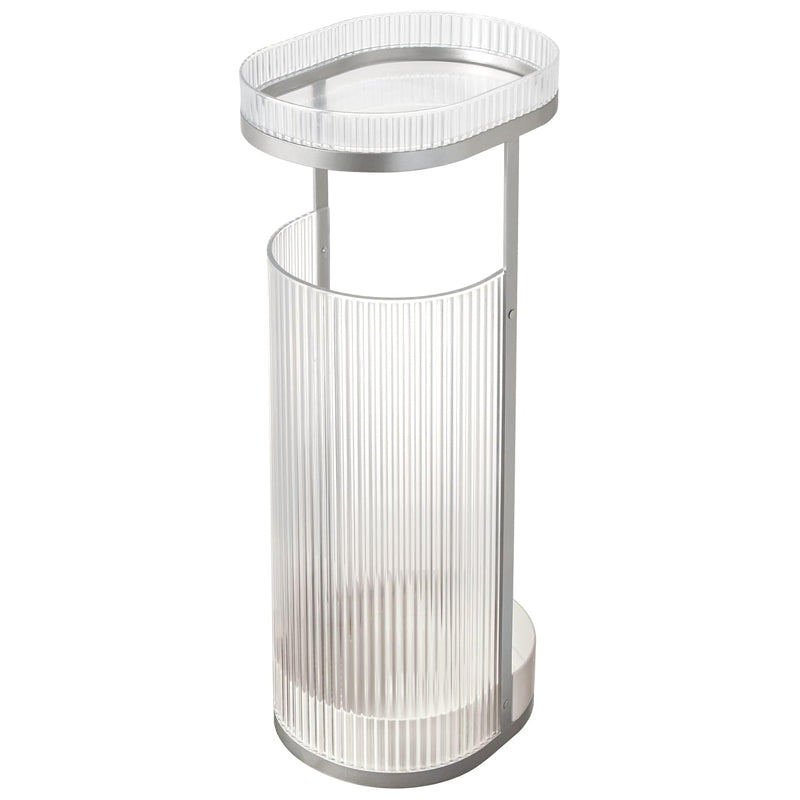 Idesign Toilet Tissue Holder With Tray-Fluted - Clear