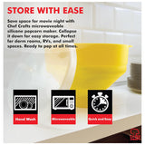 Reusable Microwaveable Popcorn Maker-Yellow