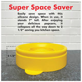 Reusable Microwaveable Popcorn Maker-Yellow