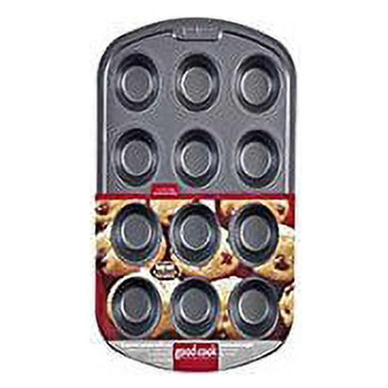 Goodcook Non-Stick Muffin Pan-Black
