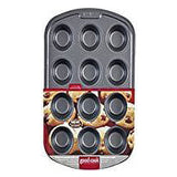 Goodcook Non-Stick Muffin Pan-Black