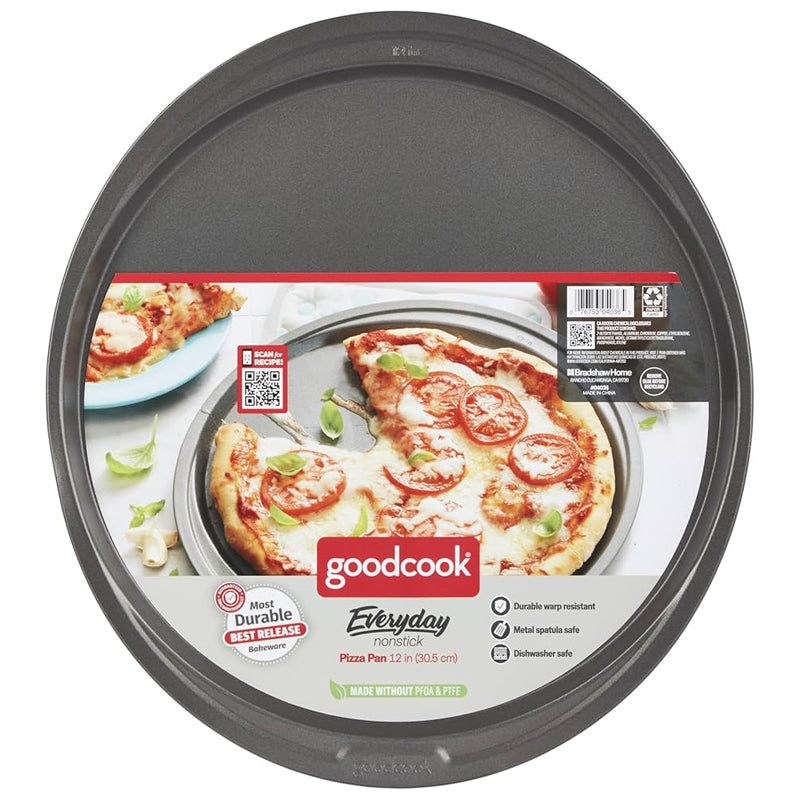 Goodcook Non-Stick Pizza Pan-Black