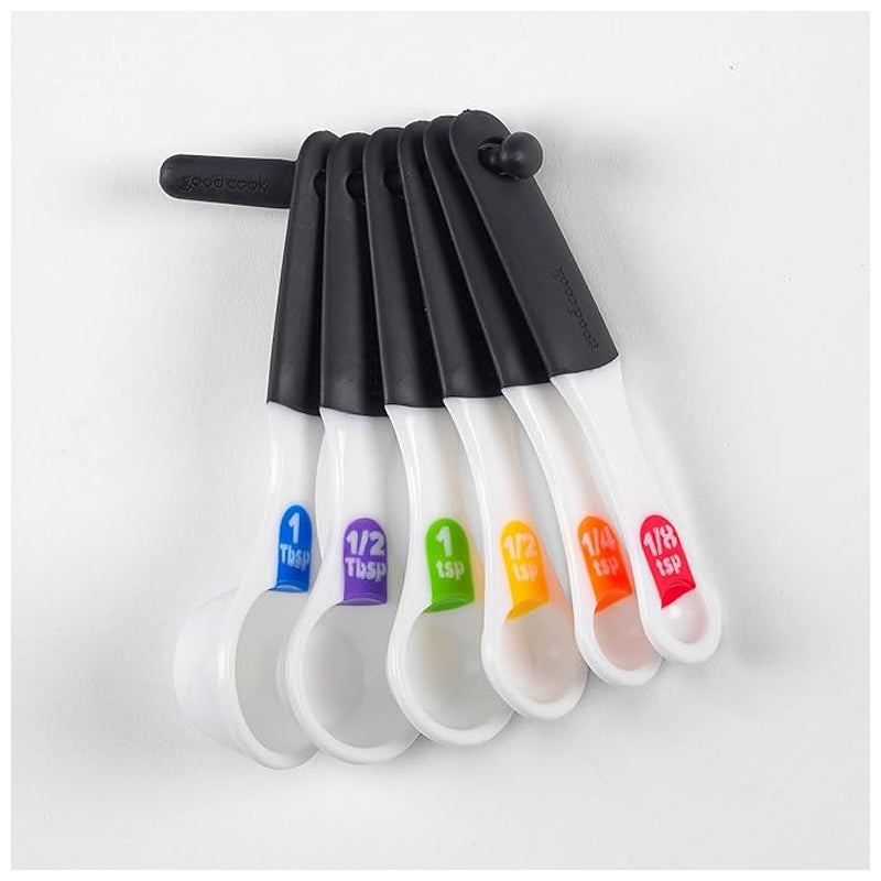 Goodcook 6Pc Measuring Spoon - White / Black