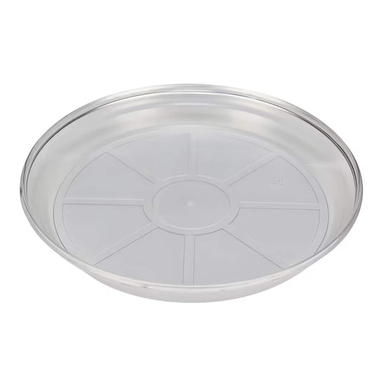 Allen And Roth Translucent Round  Plas Saucer 10" - Clear