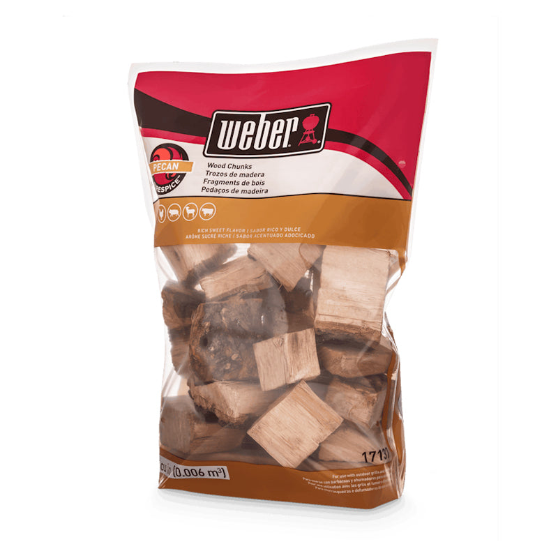 Weber Pecan Wood Chunks 350 Cu.In-Beige