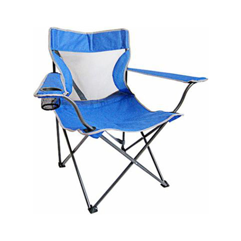 Four Seasons Courtyard Fs Xl Quad Chair/Velcro-Blue & White