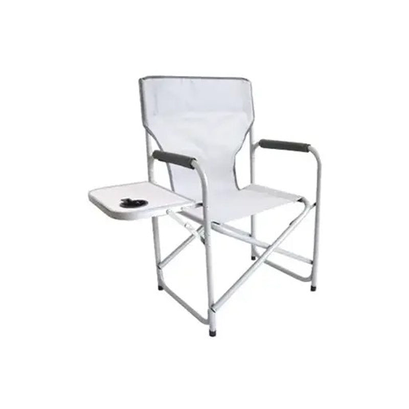 Zenithen Fs Directors Chair W/Side Table -Light Gray