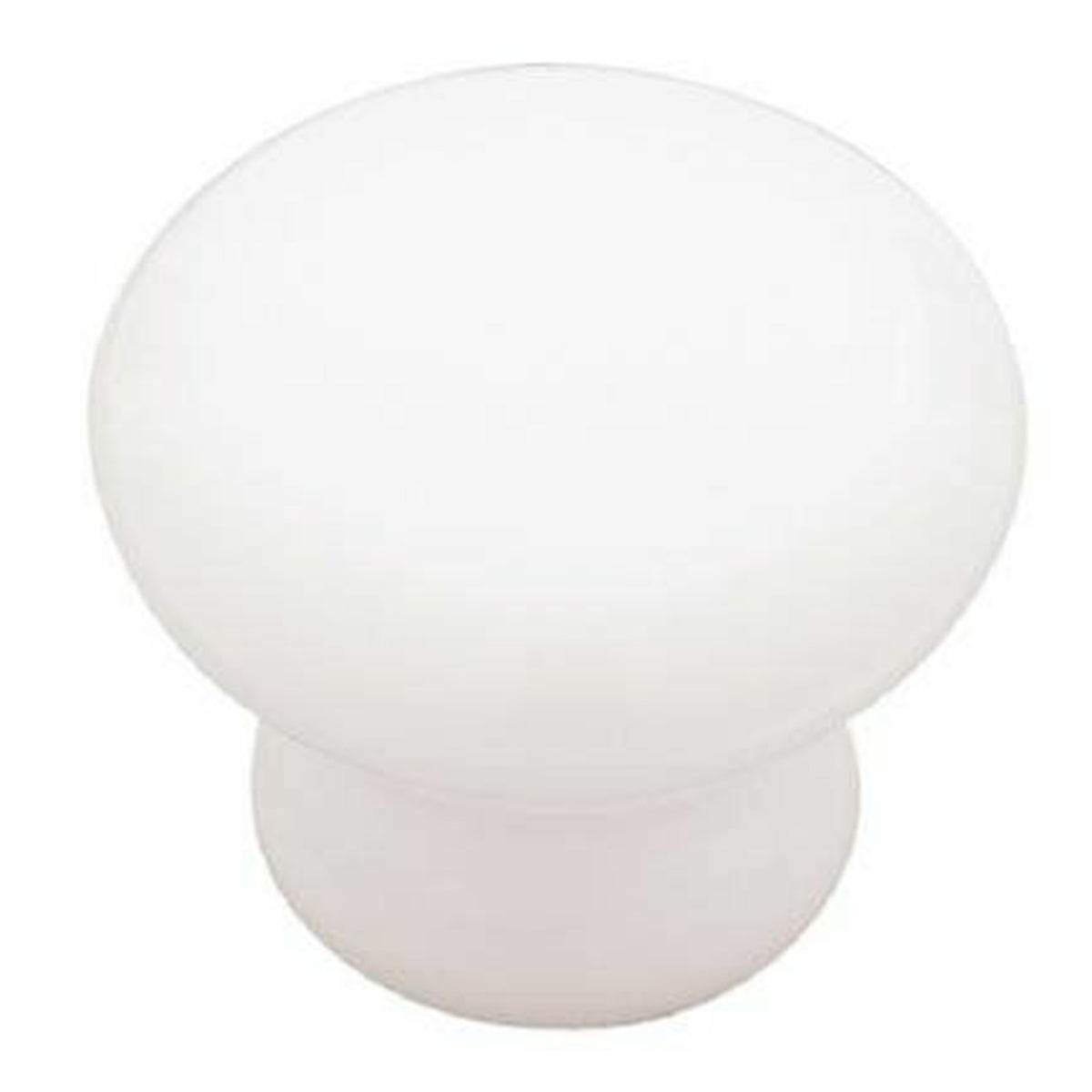 White Ceramic Round Cabinet Knob