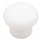 White Ceramic Round Cabinet Knob