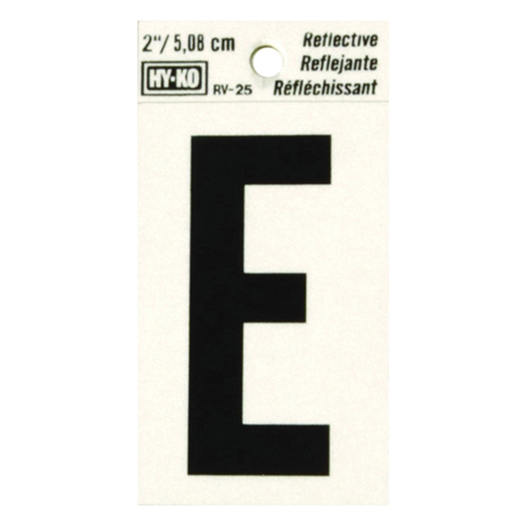 Reflective Black Letter - E