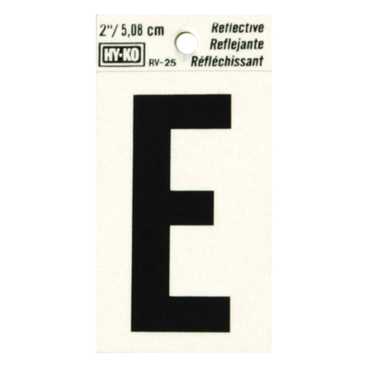 Reflective Black Letter - E