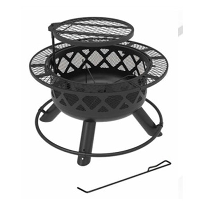 Shinerich Industrial 24" Ranch Fire Pit - Black