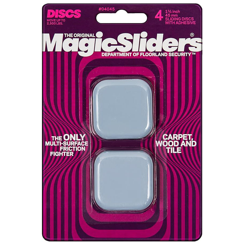 Magic Sliders 2" Screw Sq Slider- Gray