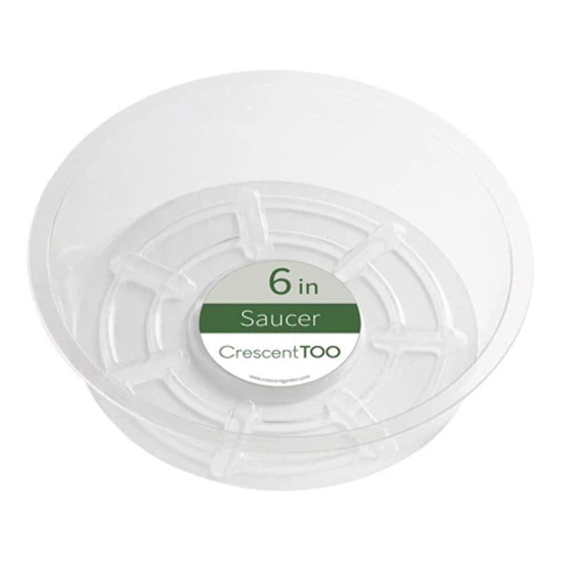 Plastic Plant Saucer Clear 6"