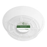 Plastic Plant Saucer Clear 6"