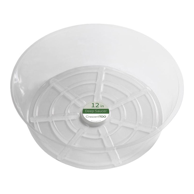 Plastic Plant Saucer Clear 12"