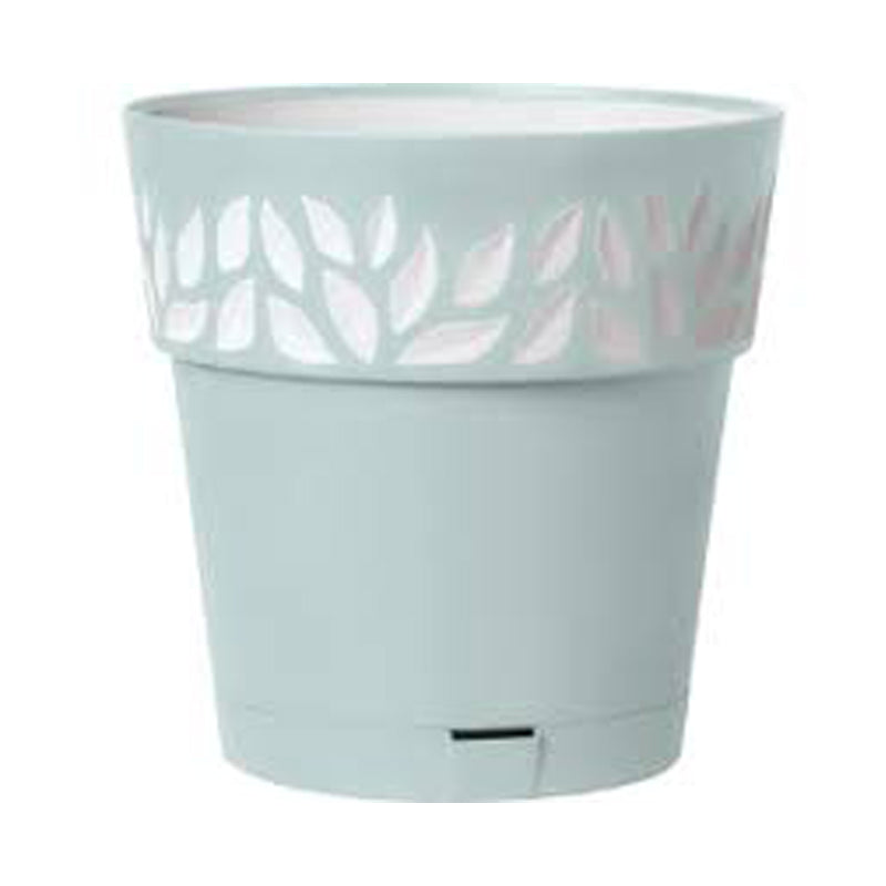 Deroma Leaf Pot 9.9" Sky - White-Blue