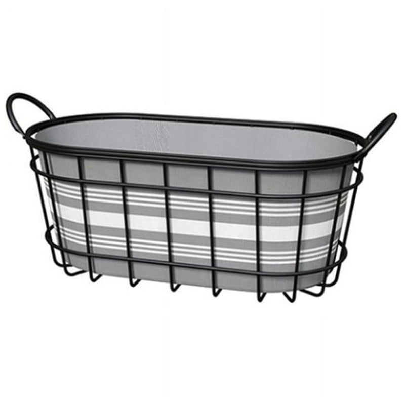 Panacea 16Ft Oval Wire Bushel Basket - Black