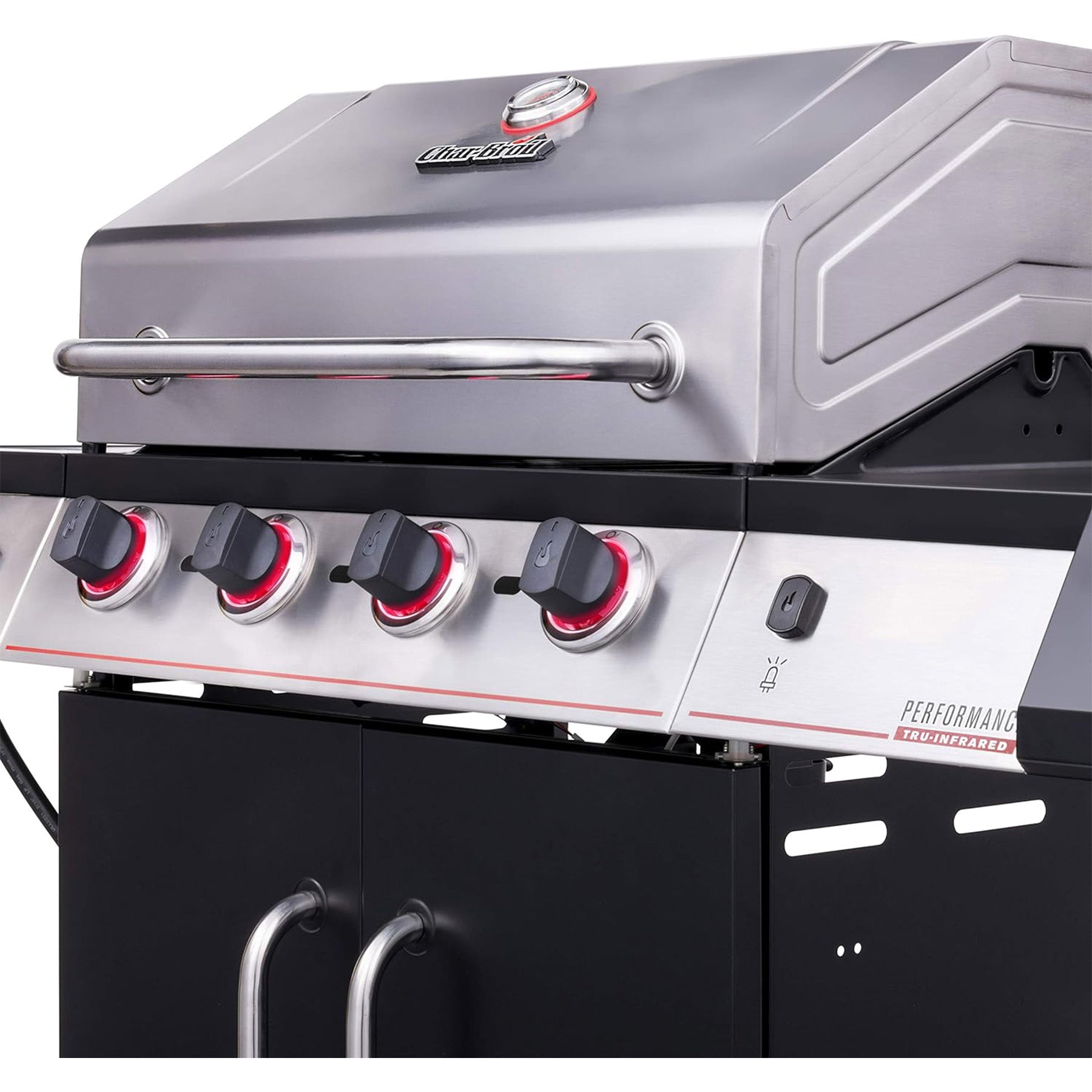 Liquid Propane Gas Grill, Stainless/Black