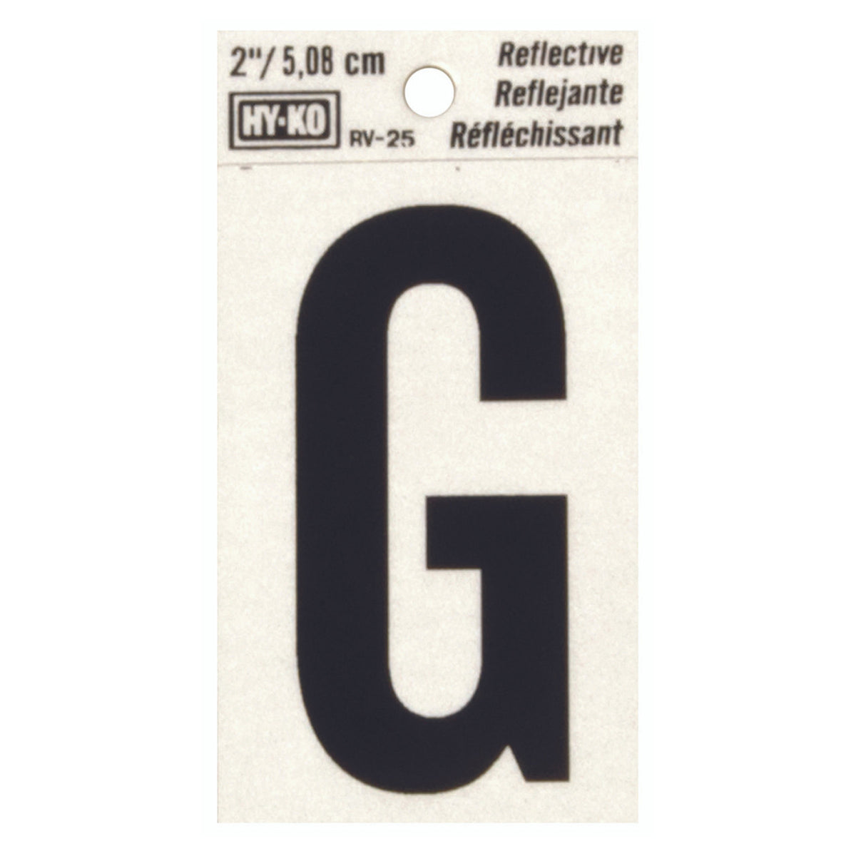 Reflective Black Letter - G