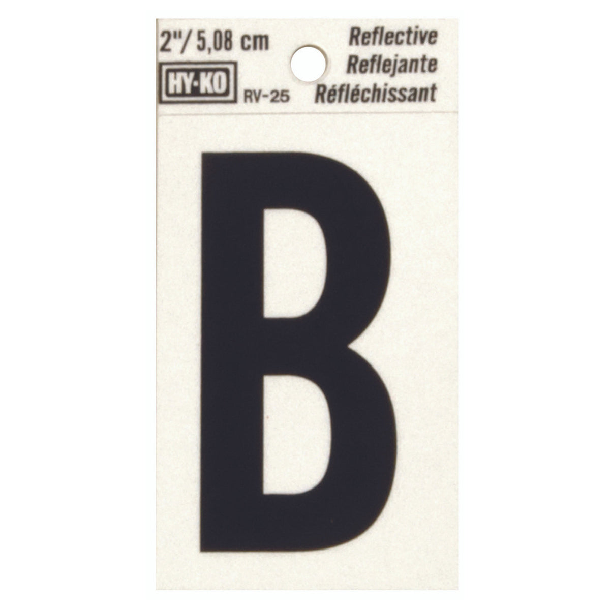 Reflective Black Letter - B