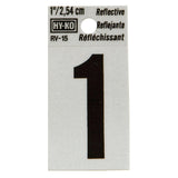 Reflective Black Number - 1
