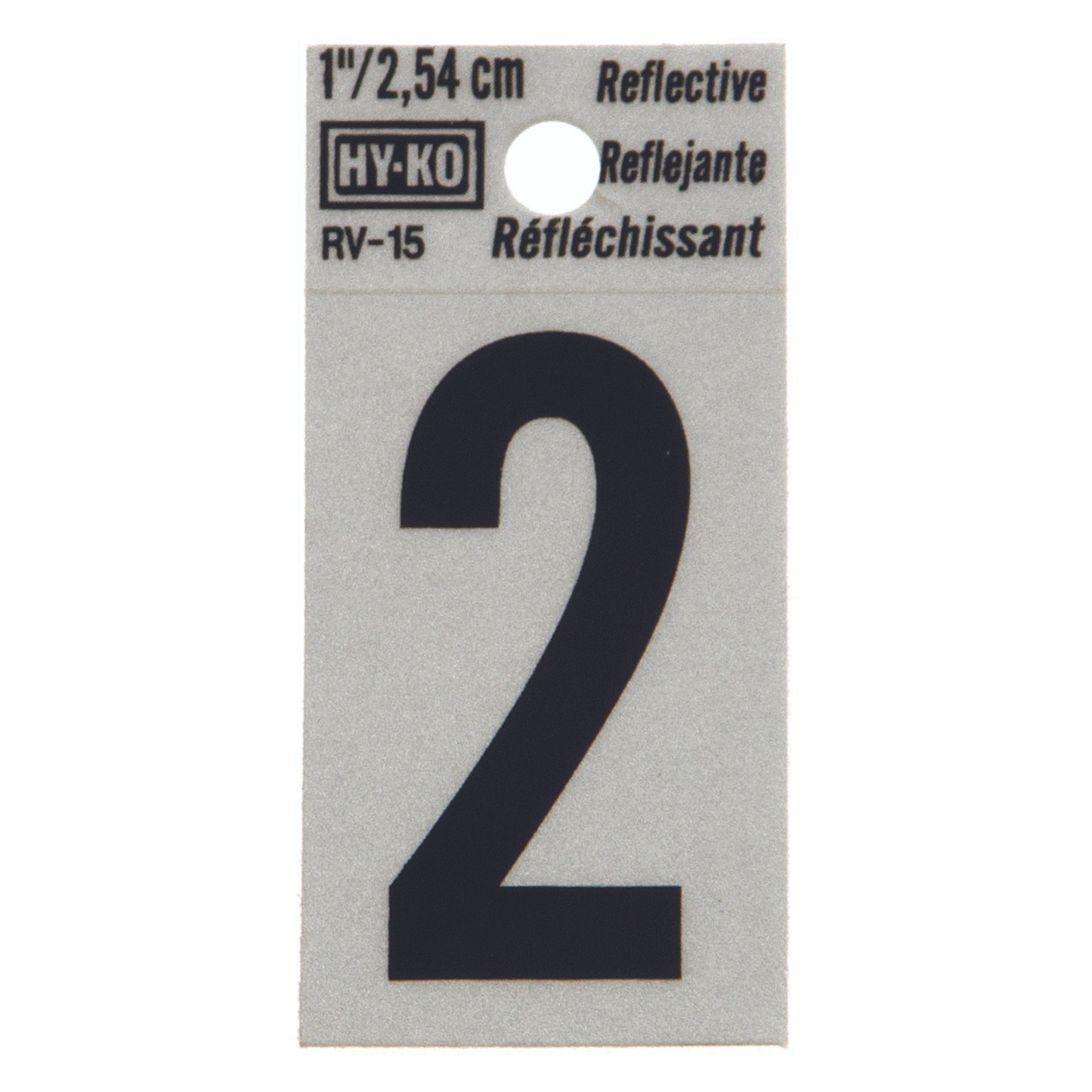 Reflective Black Number - 2