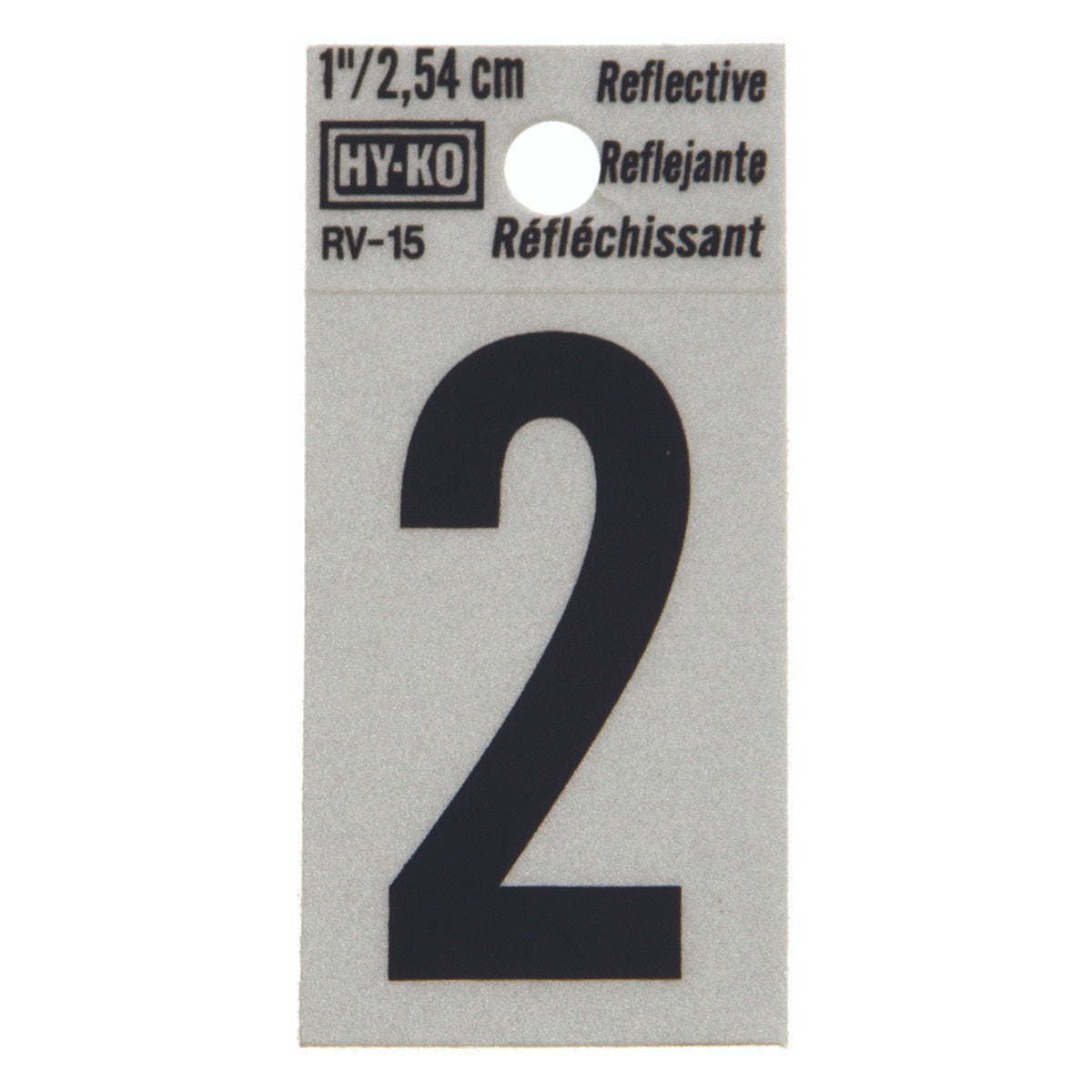 Reflective Black Number - 2