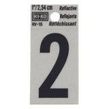 Reflective Black Number - 2