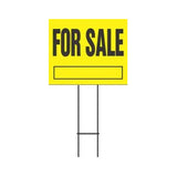 Hy-Ko For Sale Sign Board 20X24"-Yellow