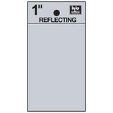 Hy-Ko Reflective Blank Sign 1" - Black